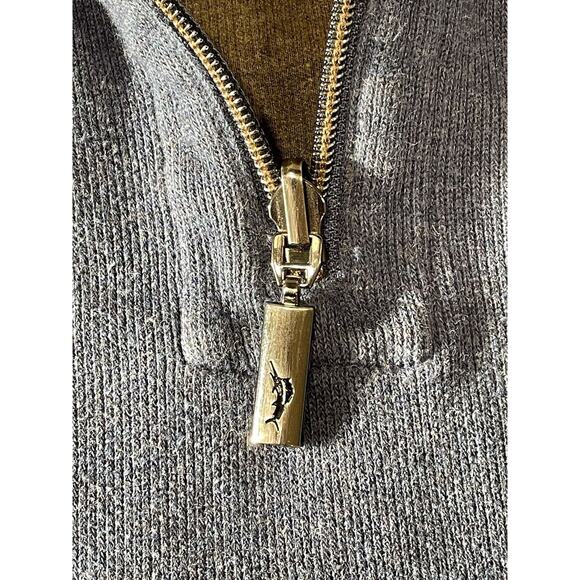 Tommy Bahama 1/4 Zip Reversible Pullover Blue Long Sleeve Sweater Men’s Large - Picture 11 of 16